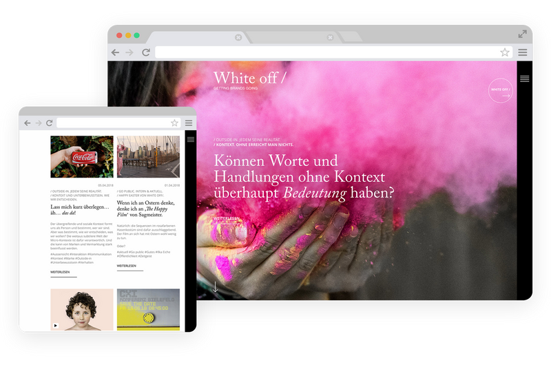 White off/ Website | WordPress Programmierung